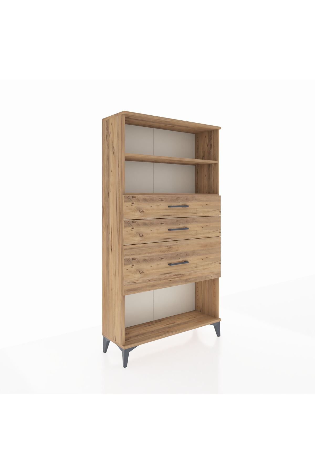 Arges Dolap 2 Raflı 3 Çekmeceli 88x30x163 - S21M130V9A
