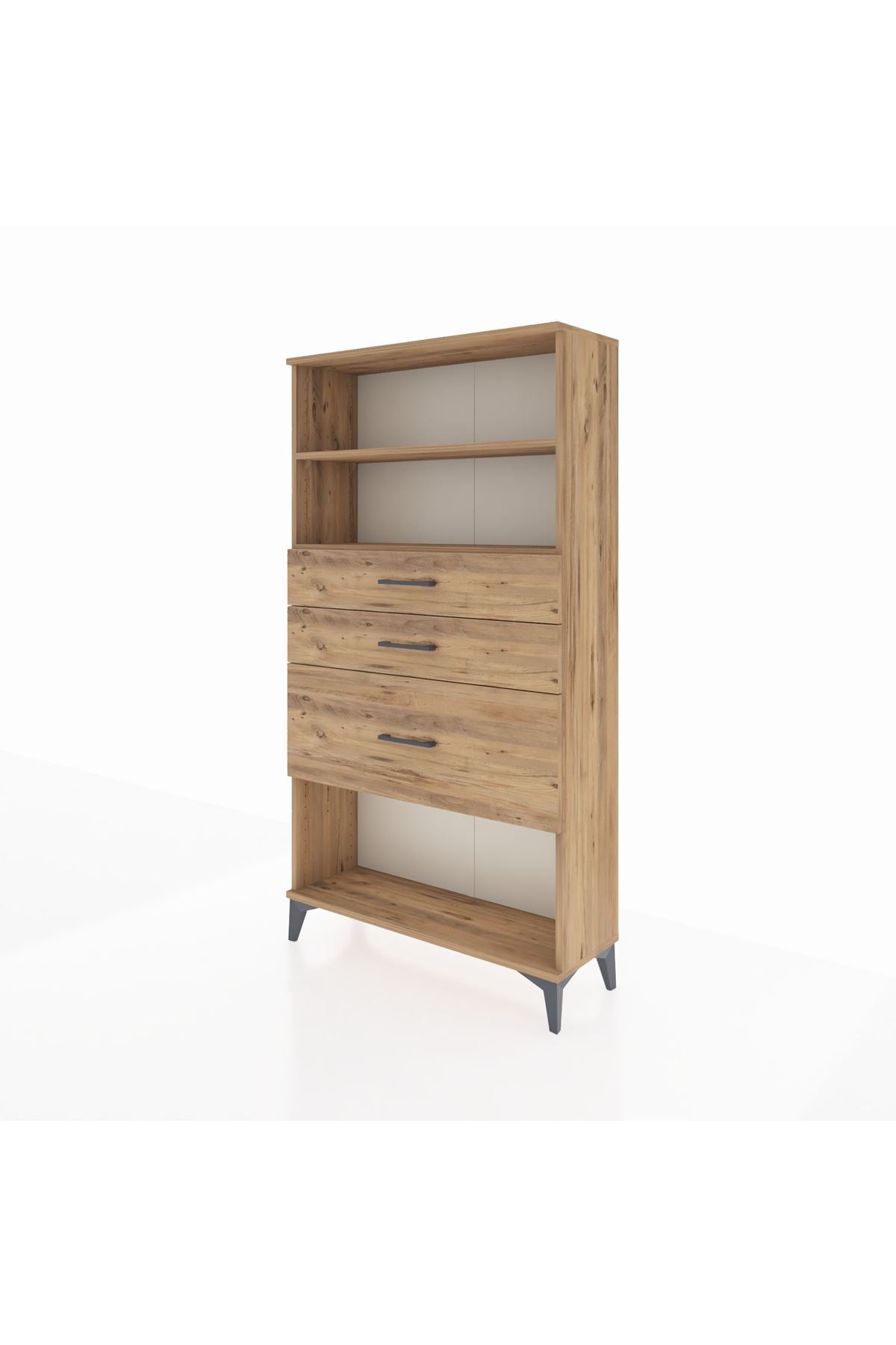 Arges Dolap 2 Raflı 3 Çekmeceli 88x30x163 - S21M130V9A