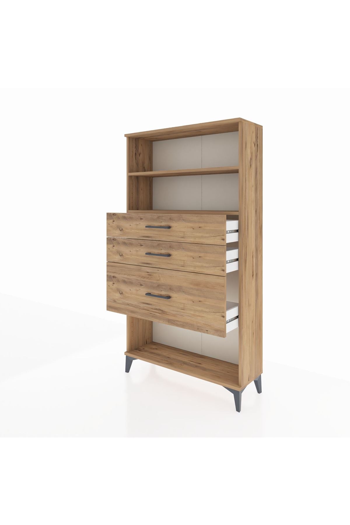 Arges Dolap 2 Raflı 3 Çekmeceli 88x30x163 - S21M130V9A