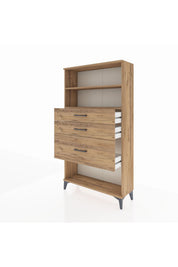 Arges Dolap 2 Raflı 3 Çekmeceli 88x30x163 - S21M130V9A