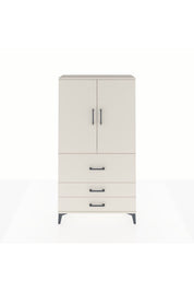 Arges Dolap 3 Raflı 3 Çekmeceli 2 Kapaklı 88x30x163 - S21M131V1A