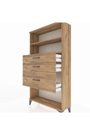 Arges Dolap 2 Raflı 3 Çekmeceli 88x30x163 - S21M130V9A