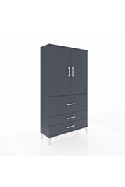 Arges Dolap 3 Raflı 3 Çekmeceli 2 Kapaklı 88x30x163 - S21M131V5A