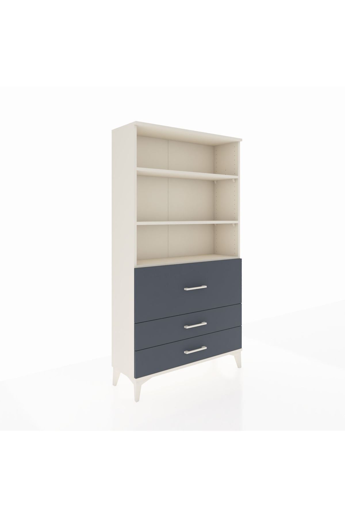 Arges Dolap 3 Raflı 3 Çekmeceli 88x30x163 - S21M132V2A