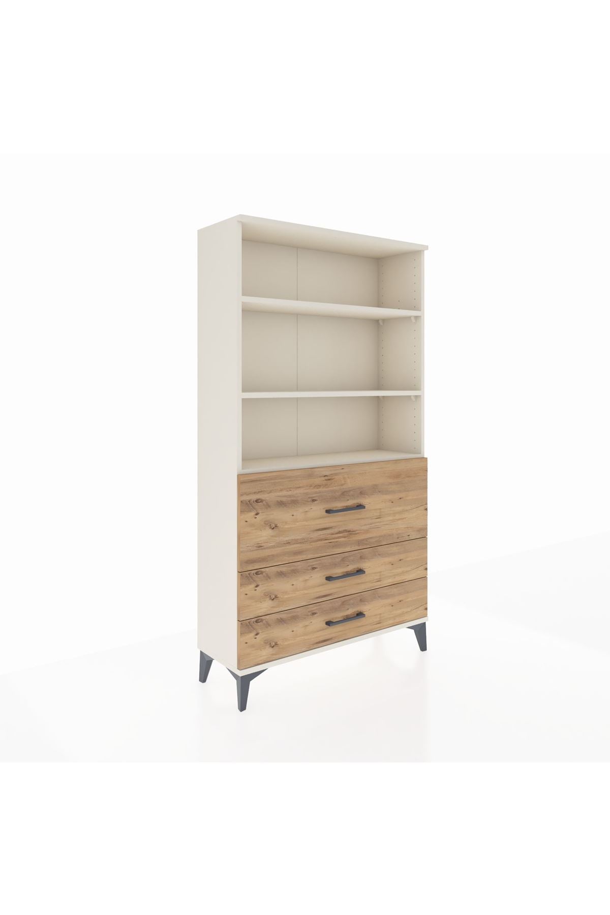 Arges Dolap 3 Raflı 3 Çekmeceli 88x30x163 - S21M132V3A