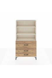 Arges Dolap 3 Raflı 3 Çekmeceli 88x30x163 - S21M132V3A