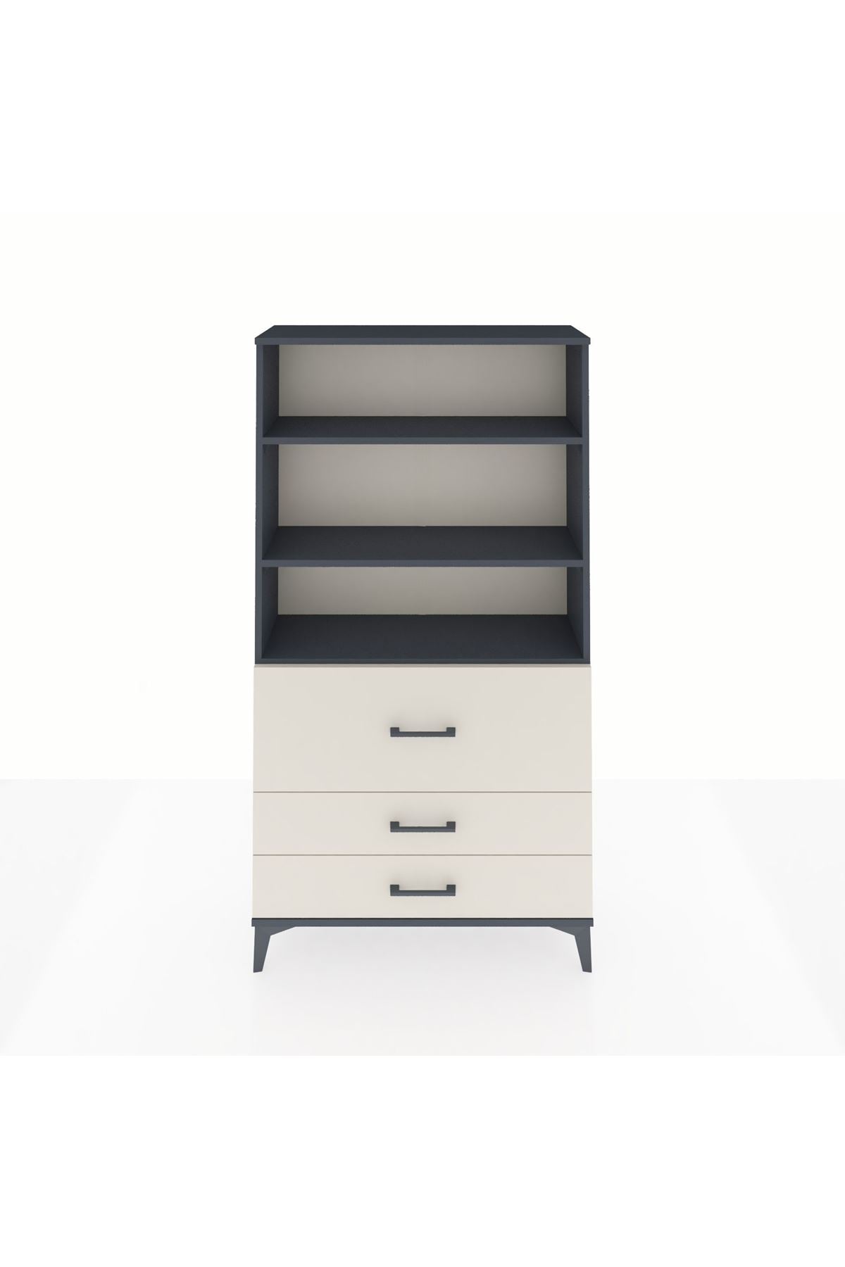 Arges Dolap 3 Raflı 3 Çekmeceli 88x30x163 - S21M132V4A