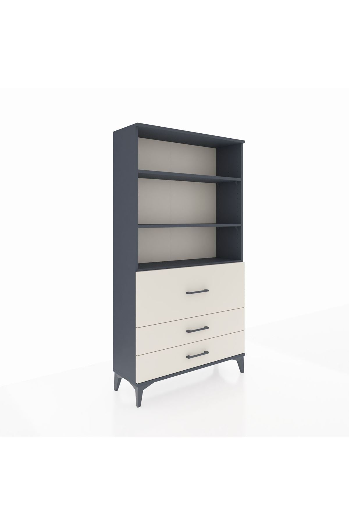 Arges Dolap 3 Raflı 3 Çekmeceli 88x30x163 - S21M132V4A