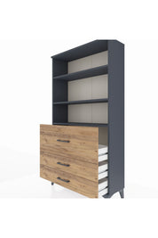 Arges Dolap 3 Raflı 3 Çekmeceli 88x30x163 - S21M132V6A