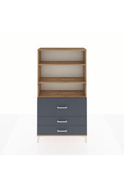 Arges Dolap 3 Raflı 3 Çekmeceli 88x30x163 - S21M132V8A