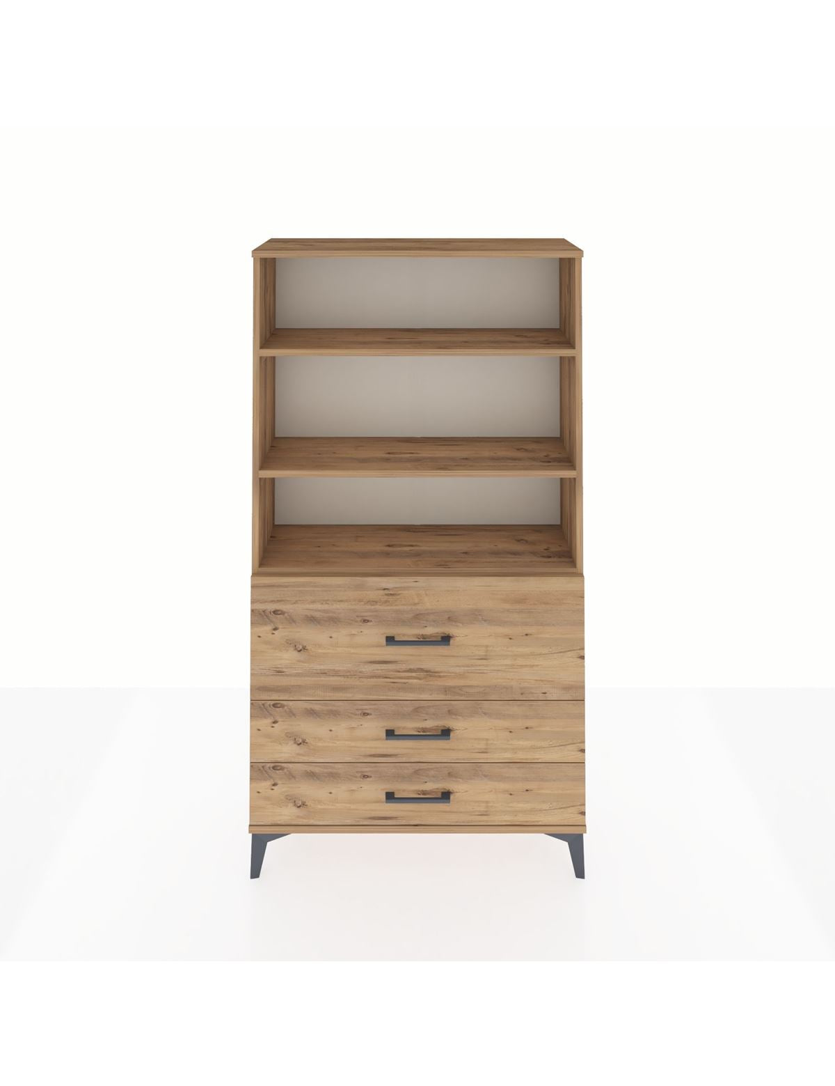 Arges Dolap 3 Raflı 3 Çekmeceli 88x30x163 - S21M132V9A
