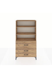 Arges Dolap 3 Raflı 3 Çekmeceli 88x30x163 - S21M132V9A