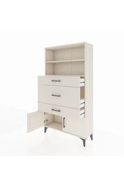 Arges Dolap 2 Raflı 3 Çekmeceli 2 Kapaklı 88x30x163 - S21M134V1A