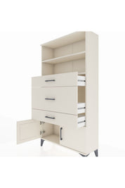 Arges Dolap 2 Raflı 3 Çekmeceli 2 Kapaklı 88x30x163 - S21M134V1A