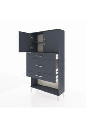 Arges Dolap 2 Raflı 3 Çekmeceli 2 Kapaklı 88x30x163 - S21M135V5A