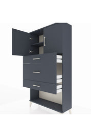 Arges Dolap 2 Raflı 3 Çekmeceli 2 Kapaklı 88x30x163 - S21M135V5A