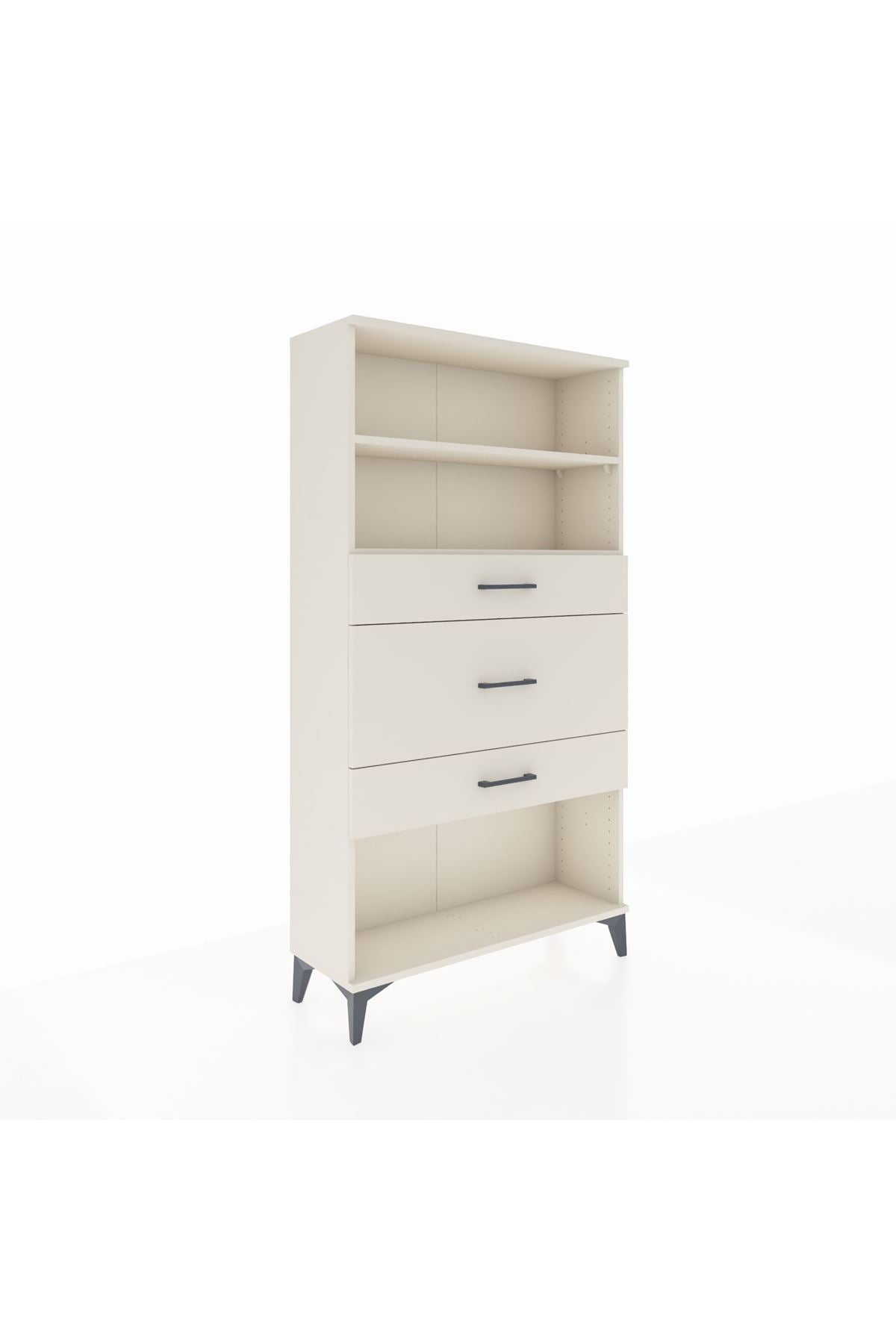 Arges Dolap 2 Raflı 3 Çekmeceli 88x30x163 - S21M136V1A