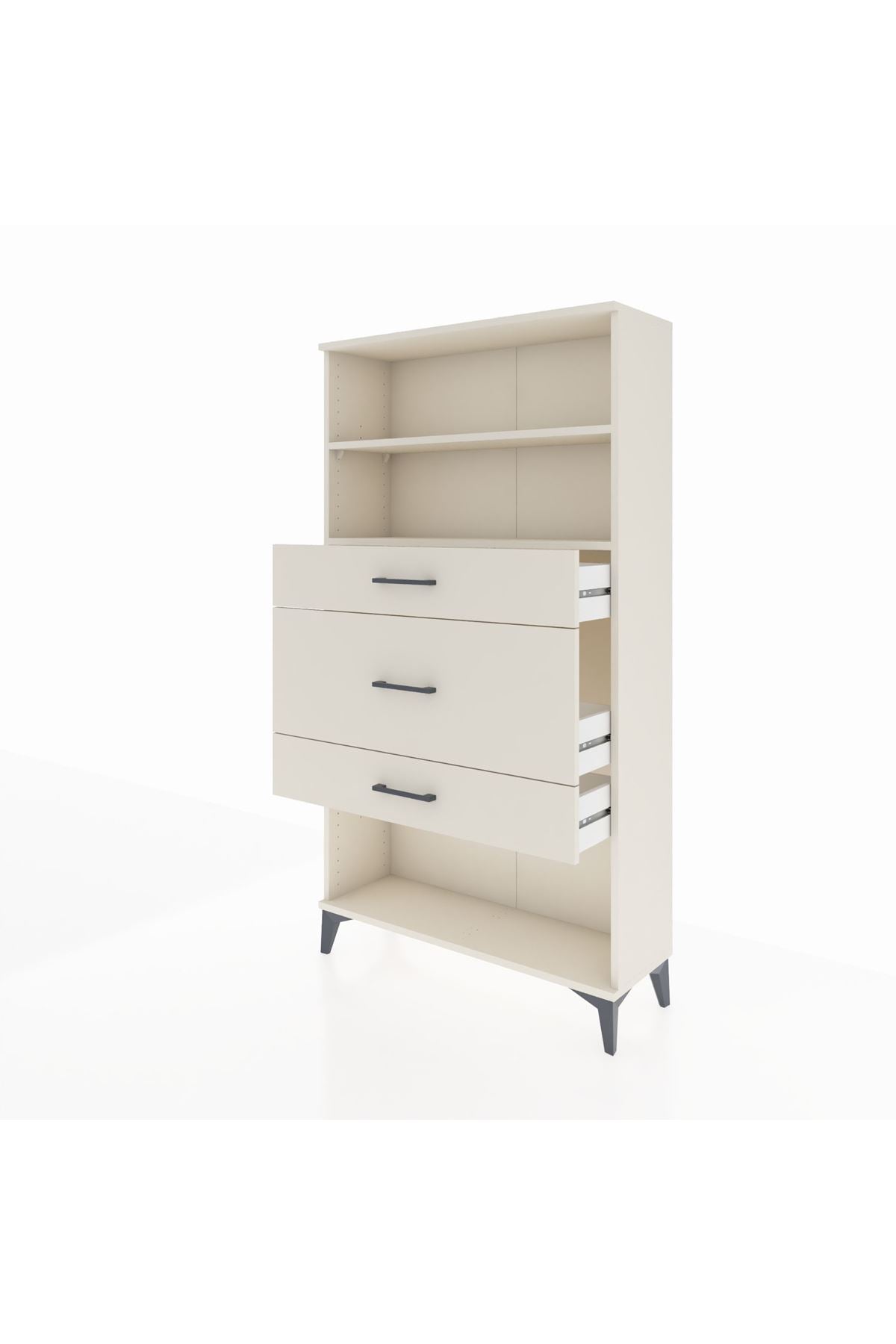 Arges Dolap 2 Raflı 3 Çekmeceli 88x30x163 - S21M136V1A