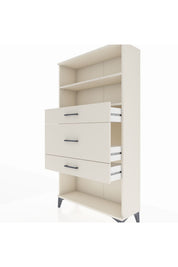 Arges Dolap 2 Raflı 3 Çekmeceli 88x30x163 - S21M136V1A