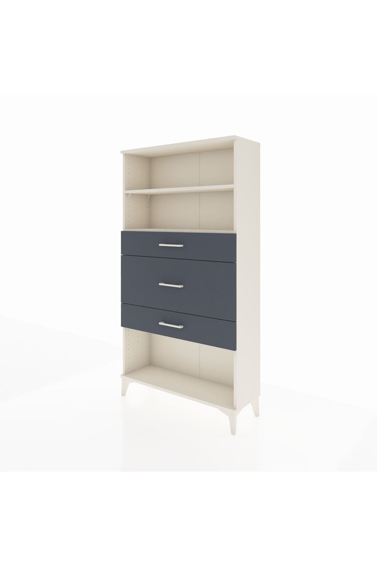 Arges Dolap 2 Raflı 3 Çekmeceli 88x30x163 - S21M136V2A