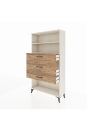 Arges Dolap 2 Raflı 3 Çekmeceli 88x30x163 - S21M136V3A