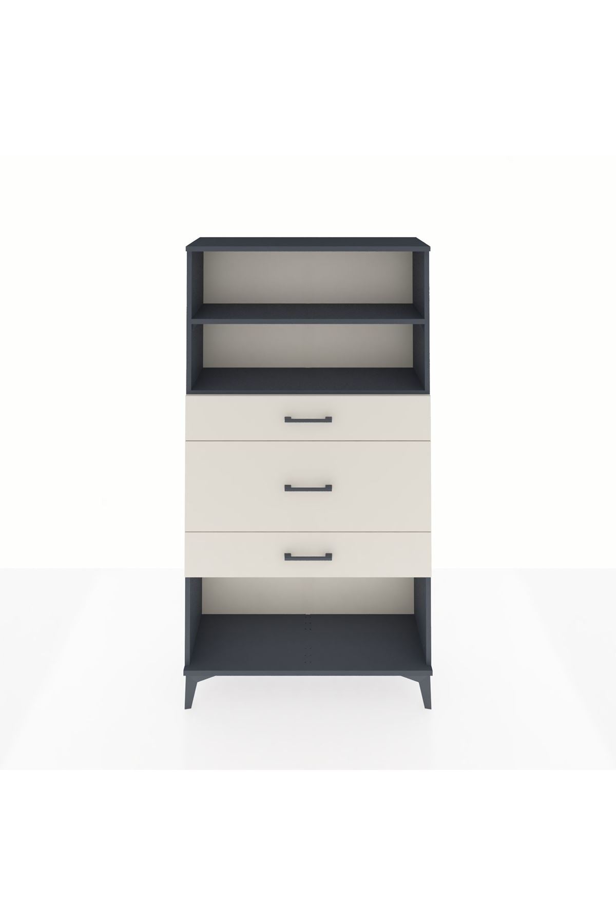 Arges Dolap 2 Raflı 3 Çekmeceli 88x30x163 - S21M136V4A