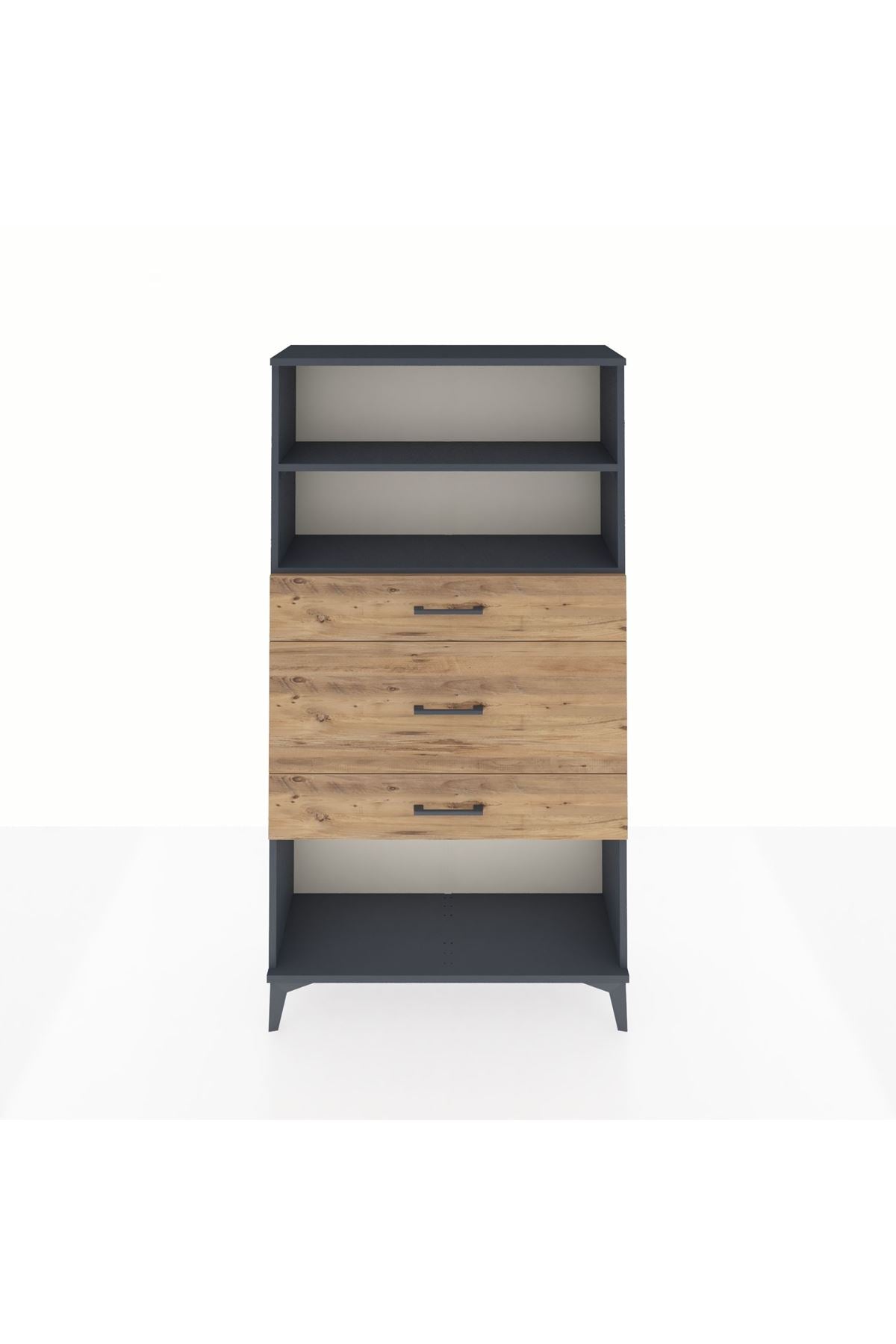 Arges Dolap 2 Raflı 3 Çekmeceli 88x30x163 - S21M136V6A