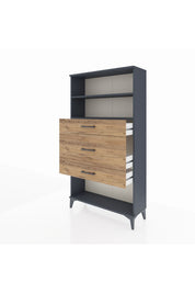 Arges Dolap 2 Raflı 3 Çekmeceli 88x30x163 - S21M136V6A