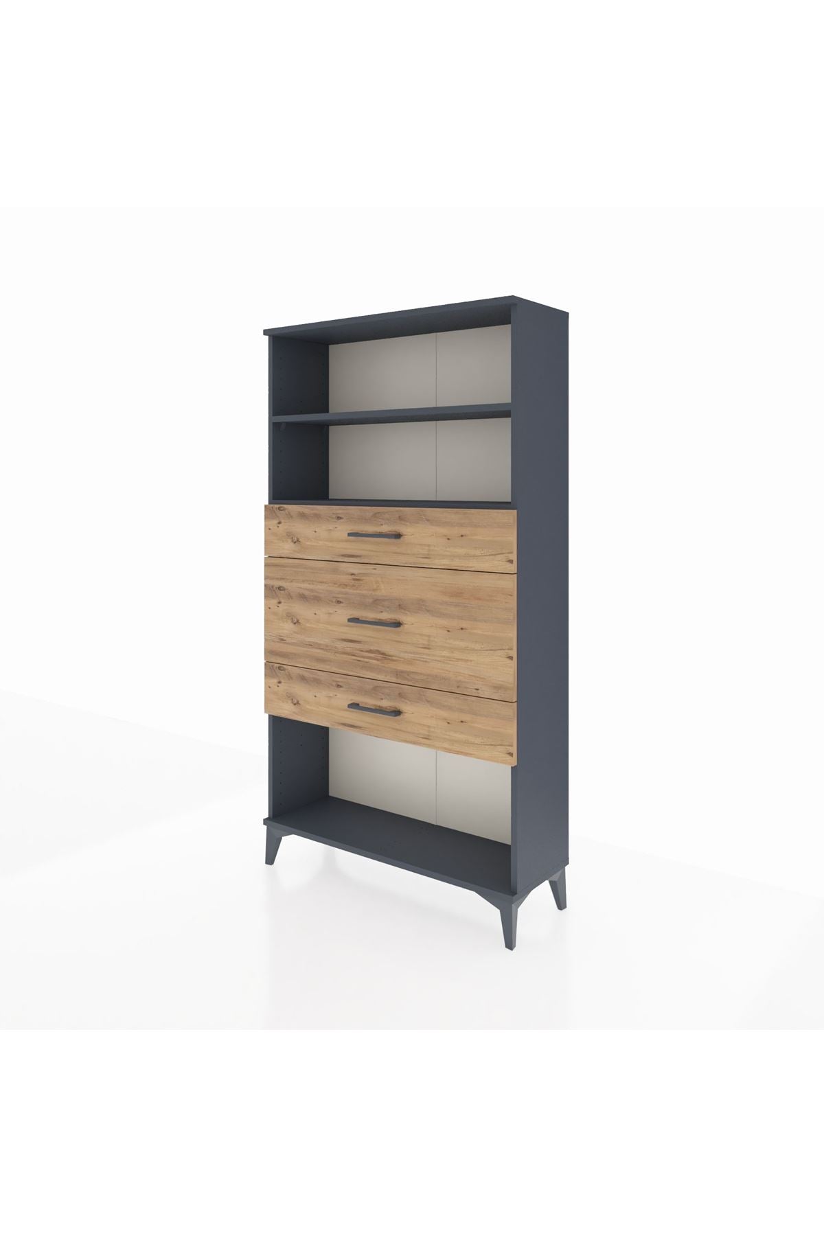 Arges Dolap 2 Raflı 3 Çekmeceli 88x30x163 - S21M136V6A