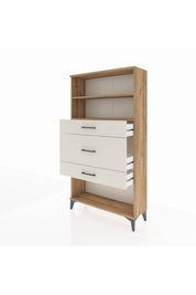 Arges Dolap 2 Raflı 3 Çekmeceli 88x30x163 - S21M136V7A