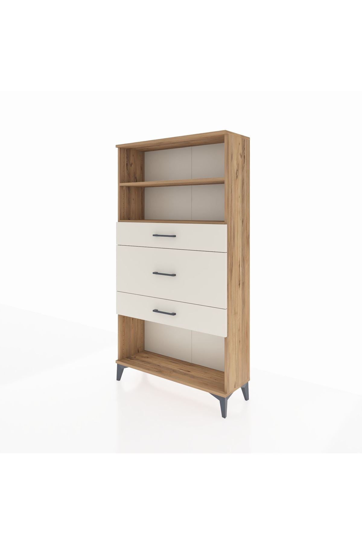 Arges Dolap 2 Raflı 3 Çekmeceli 88x30x163 - S21M136V7A