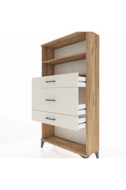 Arges Dolap 2 Raflı 3 Çekmeceli 88x30x163 - S21M136V7A