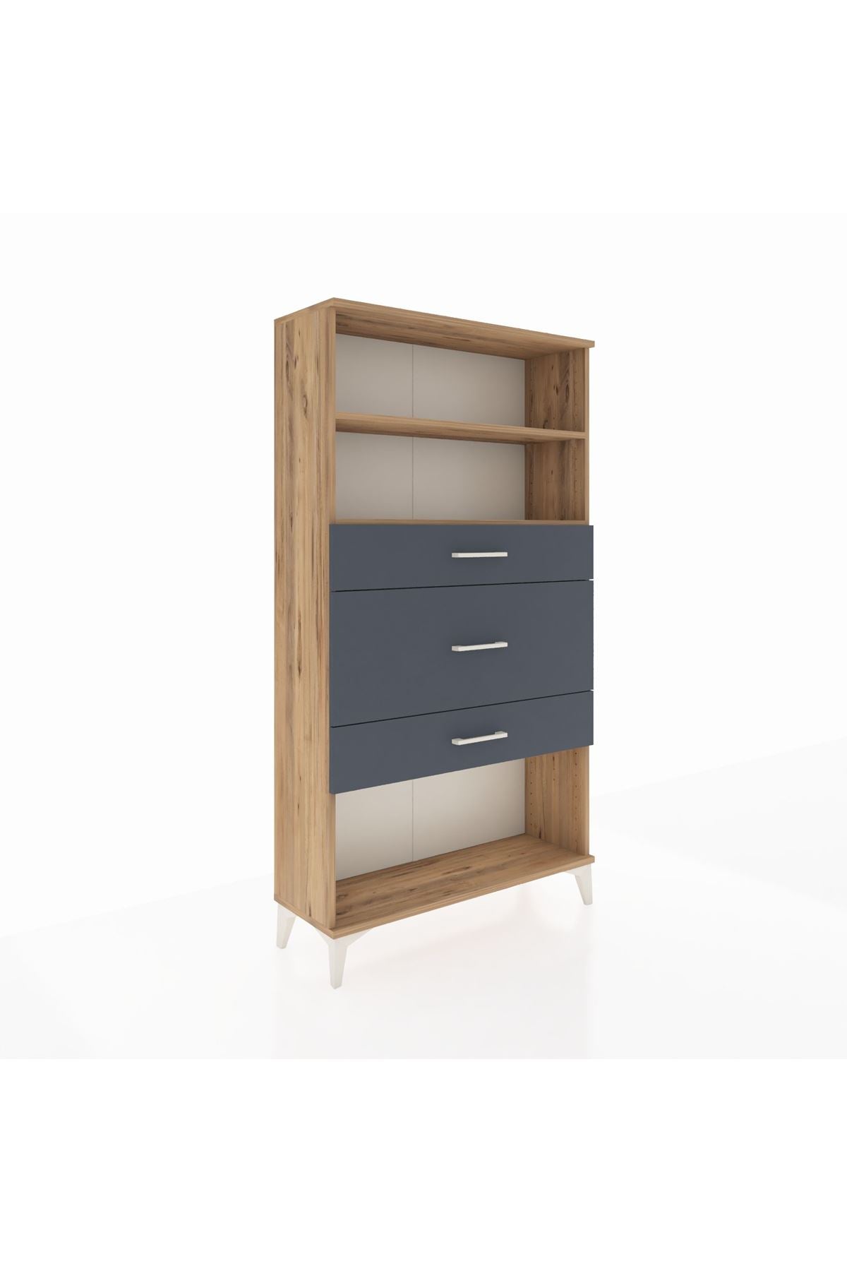 Arges Dolap 2 Raflı 3 Çekmeceli 88x30x163 - S21M136V8A