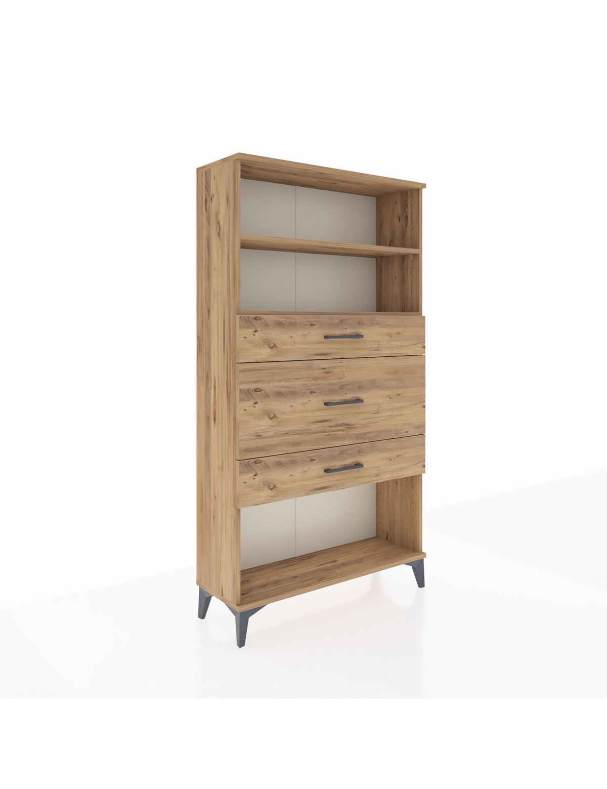 Arges Dolap 2 Raflı 3 Çekmeceli 88x30x163 - S21M136V9A