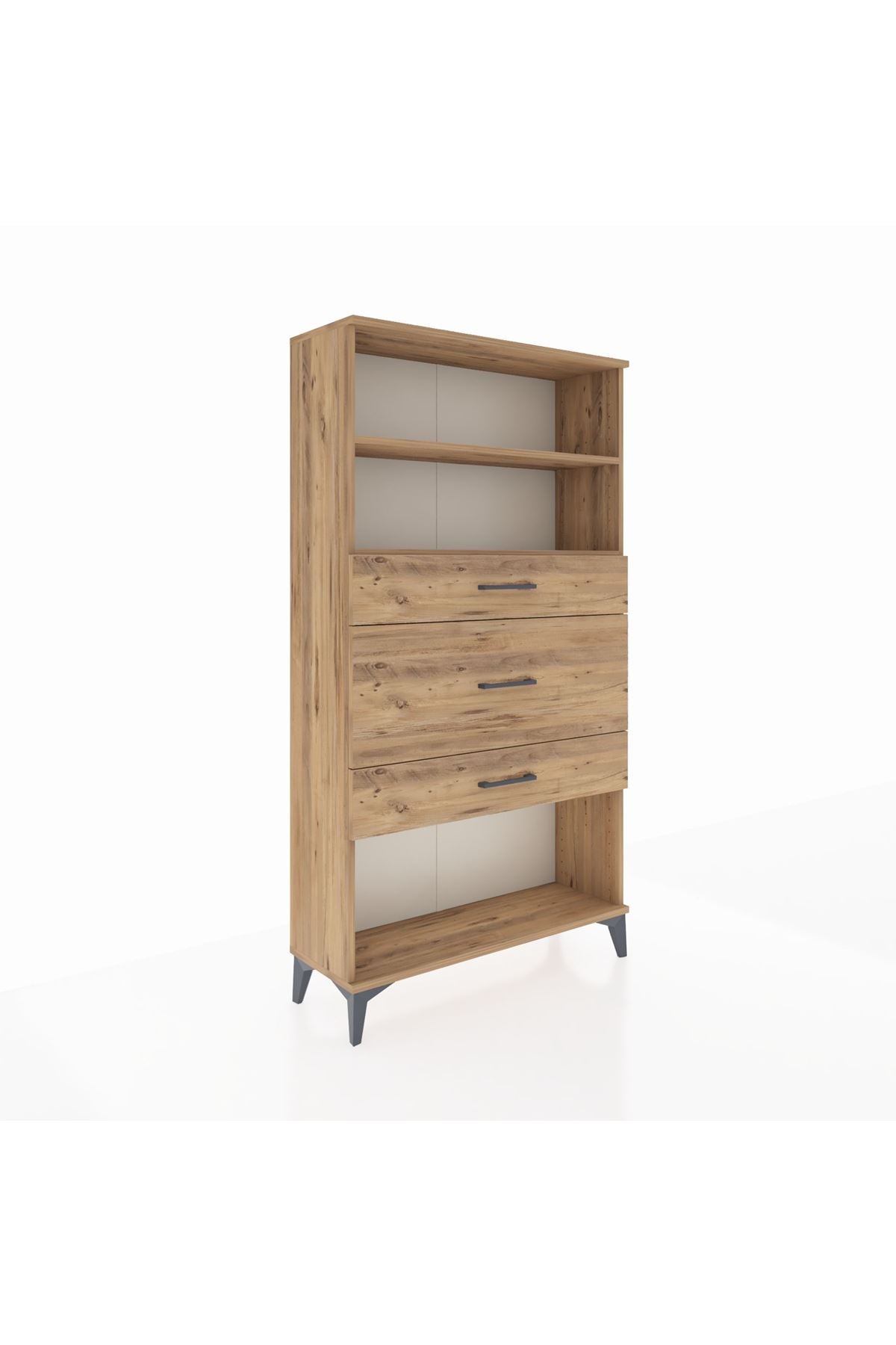 Arges Dolap 2 Raflı 3 Çekmeceli 88x30x163 - S21M136V9A