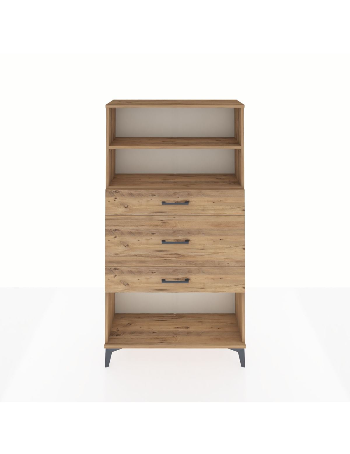 Arges Dolap 2 Raflı 3 Çekmeceli 88x30x163 - S21M136V9A