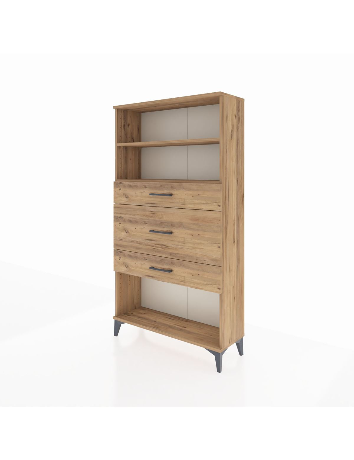 Arges Dolap 2 Raflı 3 Çekmeceli 88x30x163 - S21M136V9A