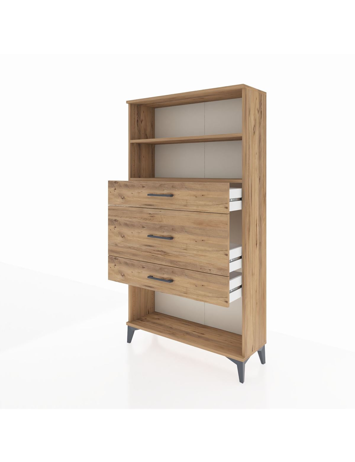 Arges Dolap 2 Raflı 3 Çekmeceli 88x30x163 - S21M136V9A