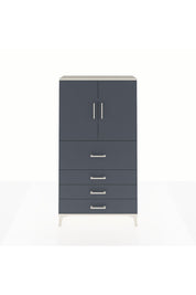 Arges Dolap 3 Raflı 4 Çekmeceli 2 Kapaklı 88x30x163 - S21M137V2A