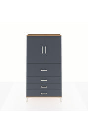 Arges Dolap 3 Raflı 4 Çekmeceli 2 Kapaklı 88x30x163 - S21M137V8A