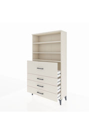 Arges Dolap 3 Raflı 4 Çekmeceli 88x30x163 - S21M138V1A