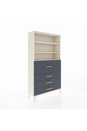 Arges Dolap 3 Raflı 4 Çekmeceli 88x30x163 - S21M138V2A