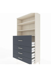 Arges Dolap 3 Raflı 4 Çekmeceli 88x30x163 - S21M138V2A