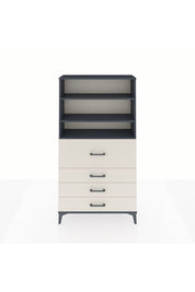 Arges Dolap 3 Raflı 4 Çekmeceli 88x30x163 - S21M138V4A