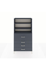 Arges Dolap 3 Raflı 4 Çekmeceli 88x30x163 - S21M138V5A