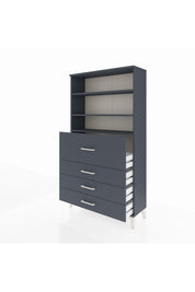 Arges Dolap 3 Raflı 4 Çekmeceli 88x30x163 - S21M138V5A