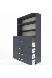 Arges Dolap 3 Raflı 4 Çekmeceli 88x30x163 - S21M138V5A