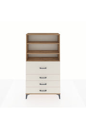 Arges Dolap 3 Raflı 4 Çekmeceli 88x30x163 - S21M138V7A
