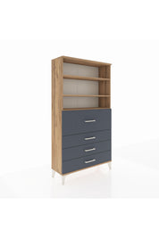 Arges Dolap 3 Raflı 4 Çekmeceli 88x30x163 - S21M138V8A