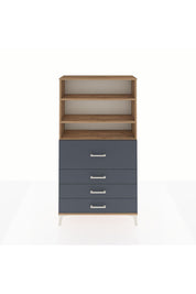 Arges Dolap 3 Raflı 4 Çekmeceli 88x30x163 - S21M138V8A